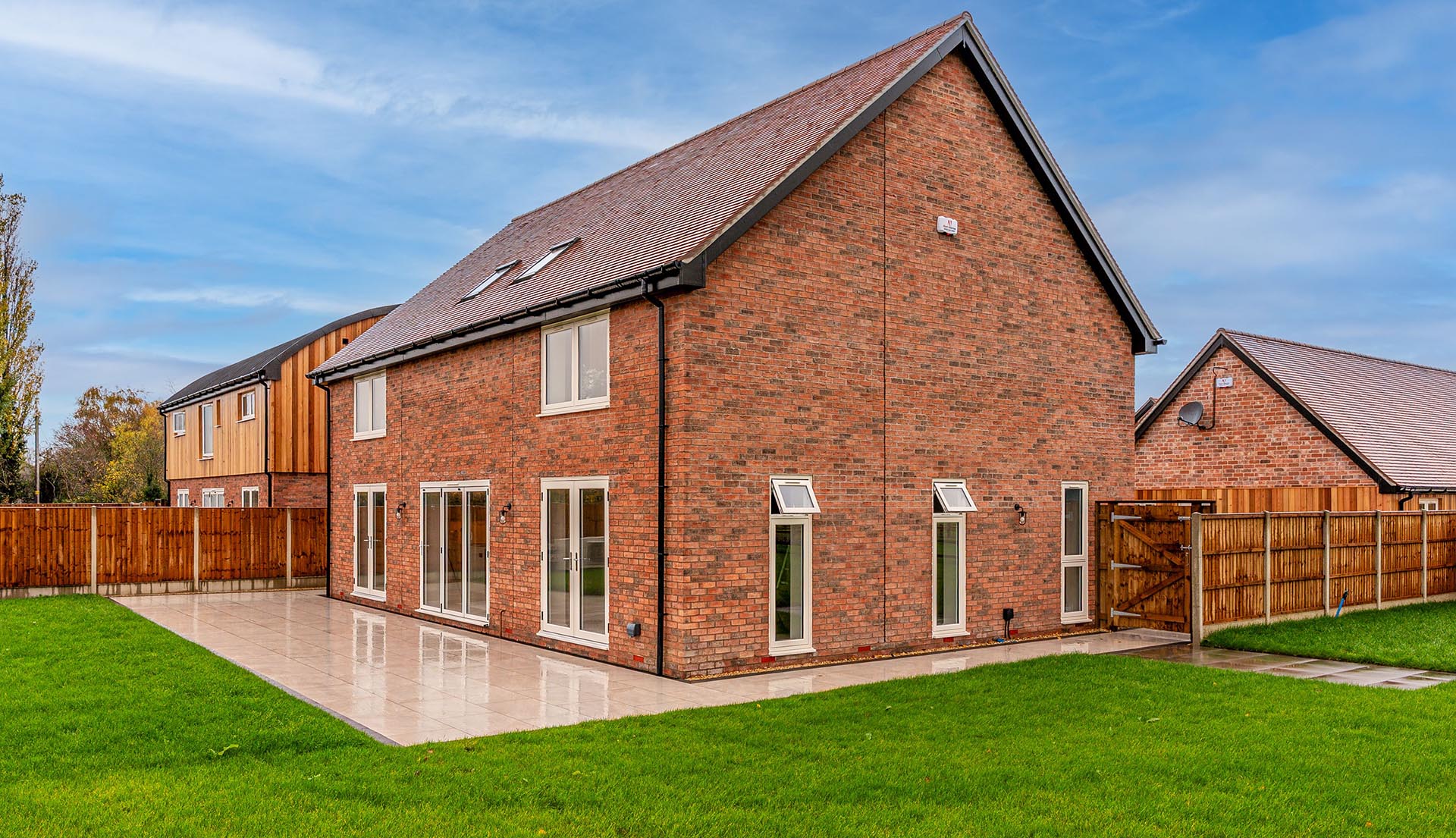 brown antique tiles on an exclusive residential scheme by Jarvis Construction